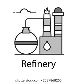 Refinery – Industrial Facility for Processing Crude Oil into Fuel