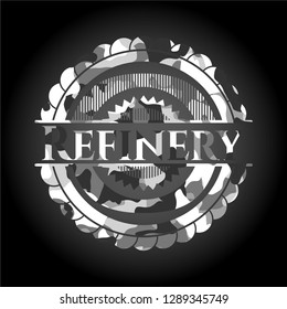 Refinery on grey camo texture