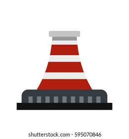 Refinery with pipe icon isolated on white background vector illustration