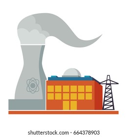 Refinery plant silhouette