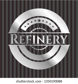 Refinery silver shiny emblem