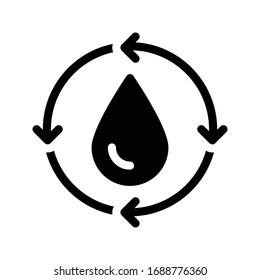refinery vector glyph flat icon 
