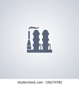 Refinery Vector Icon, Industrial Vector Icon