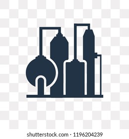 Refinery vector icon isolated on transparent background, Refinery transparency concept can be used web and mobile