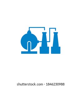 Vector de refinería, vector de logotipos industriales