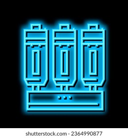 refining olive neon light sign vector. refining olive illustration