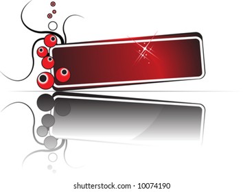 reflect banner vector