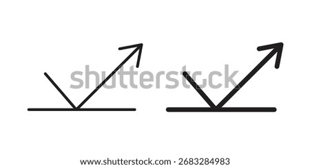 Reflect icon clipart and lineart vector symbols