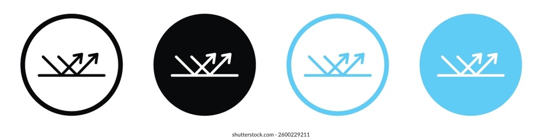 Reflect icon collection. vector illustration set