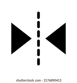 Reflect Icon Vector Symbol Design Illustration