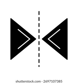 Ícone de reflexão com fundo branco vetor ilustração de stock