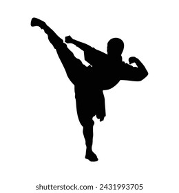 Reflect the intense concentration and mental clarity of martial arts practitioners with focused silhouettes that convey a sense of discipline and mindfulness.