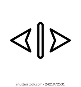 Reflejar, Ilustración del logotipo del icono de contorno de interfaz. Conjunto de iconos de interfaz. Adecuado Para Diseño Web, Logotipo, Aplicación