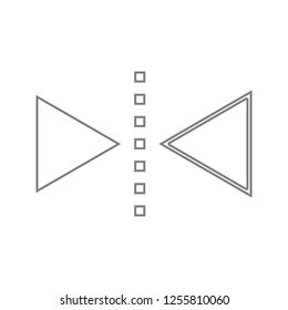 reflect tool icon. Element of cyber security for mobile concept and web apps icon. Thin line icon for website design and development, app development