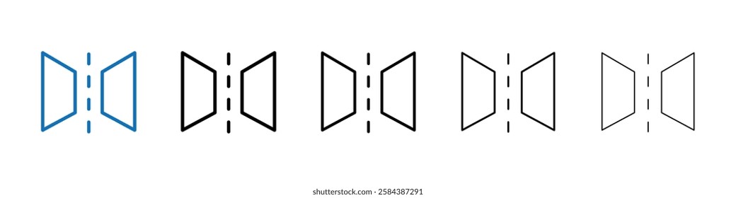 Reflect tool icon Outline vector logo for web ui