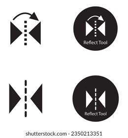 reflect tool icon vector template illlustration logo design