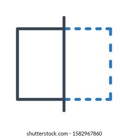 reflect vector glyph color icon 