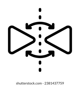 Vektorsymbol auf weißem Hintergrund