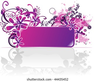 reflected banner for your text