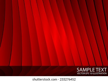 Reflected red vector background gradients template - Vector red  abstract layout background illustration
