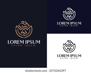 Reflecting a clean and modern logo perspective with geometric shapes.