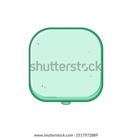 reflection compact mirror cartoon. pocket purse, cosmetic handheld, stylish chic reflection compact mirror sign. isolated symbol vector illustration