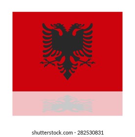 reflection flag albania