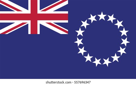 reflection flag cook islands