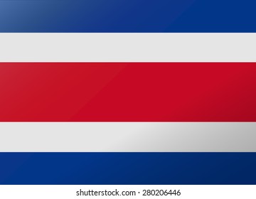 reflection flag costa rica