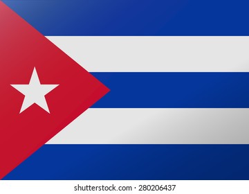reflection flag cuba