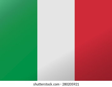 reflection flag italy