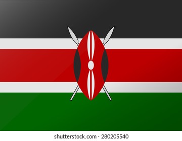 reflection flag kenya