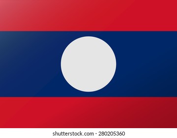 reflection flag laos