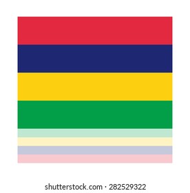 reflection flag mauritius
