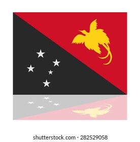 reflection flag papua new guinea 