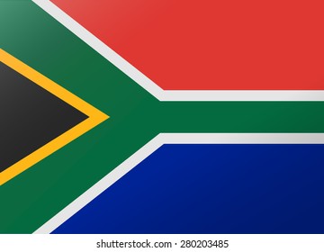 Reflection Flag South Africa Stock Vector (Royalty Free) 280203485 ...