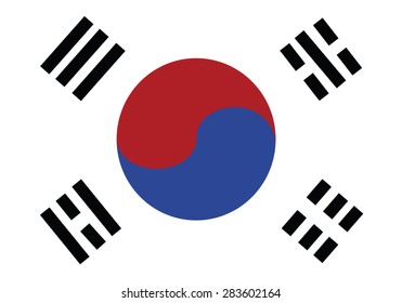 reflection flag south korea