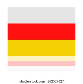 reflection flag south ossetia 