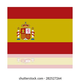 reflection flag spain 