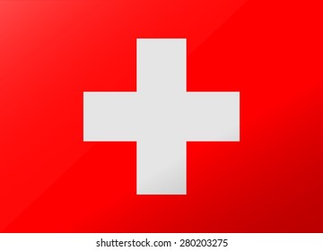 reflection flag switzerland