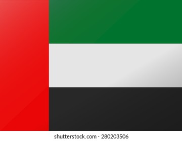reflection flag united arab
