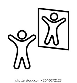 Reflection Icon Element for Design