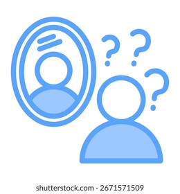 Reflection Icon Element For Design And Vector