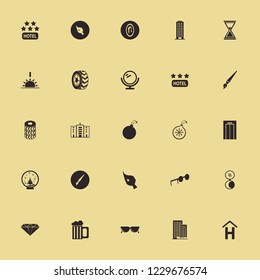 reflection icon. reflection vector icons set beer glass, sunglasses, hotel sign and female mirror