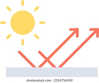 Reflection icon vector image. Suitable for mobile application web application and print media.