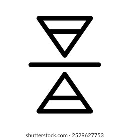 Reflection Icon Vector Symbol Design Illustration