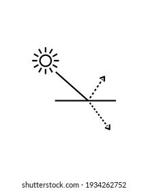 reflection icon,vector best line icon.