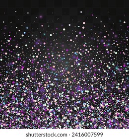 Reflection Polka Metal Vector Transparent Background. Blur Flying Splash Wallpaper. Top Backdrop. Holographic Effect Invitation.
