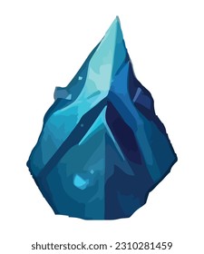Reflection of precious gem luxurious icon isolated