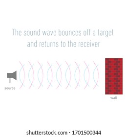 Reflection of Sound. 
Sound hitting the object and returning